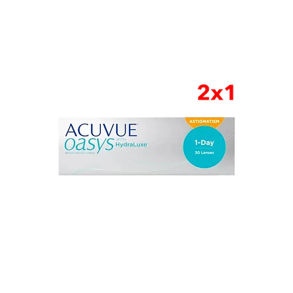 Acuvue Oasys 1 Day with Hydraluxe para Astigmatismo Caja 30 Lentes de Contacto
