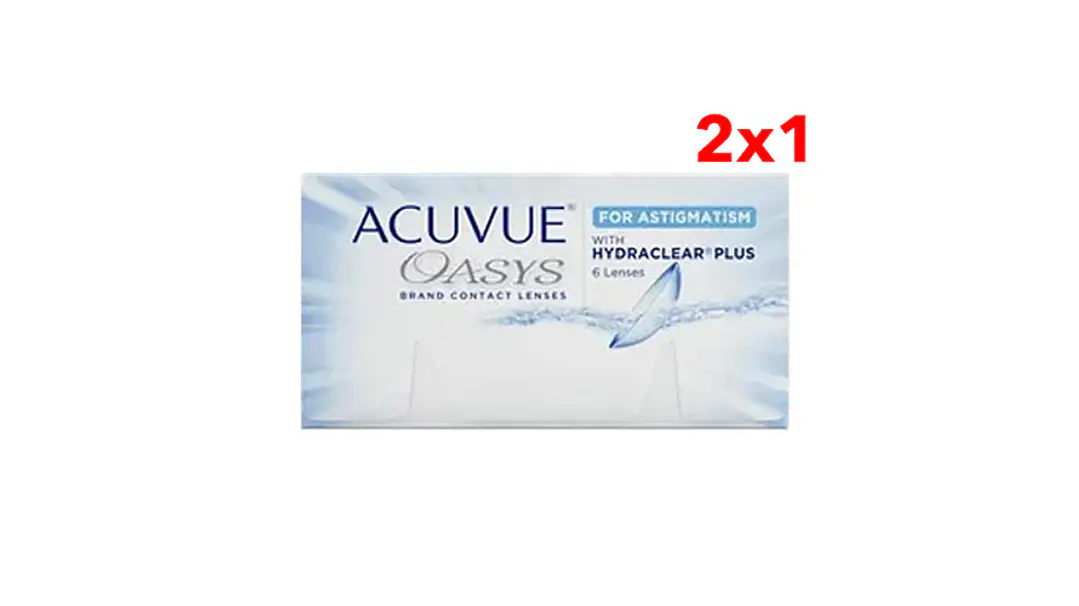 Acuvue Oasys para Astigmatismo con HydraClear Plus Caja 6 Lentes de Contacto 1