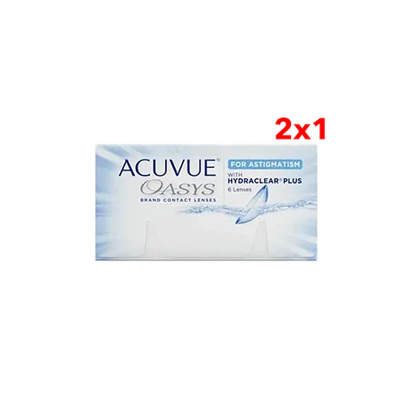 Acuvue Oasys para Astigmatismo con HydraClear Plus Caja 6 Lentes de Contacto