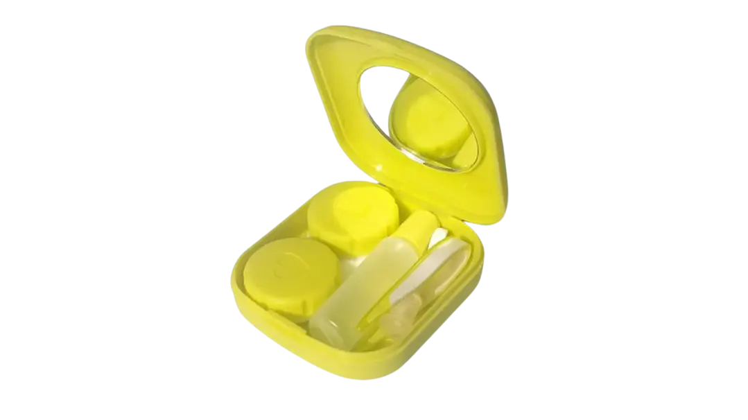 Kit estuche lentes de contacto Amarillo KLCA 1