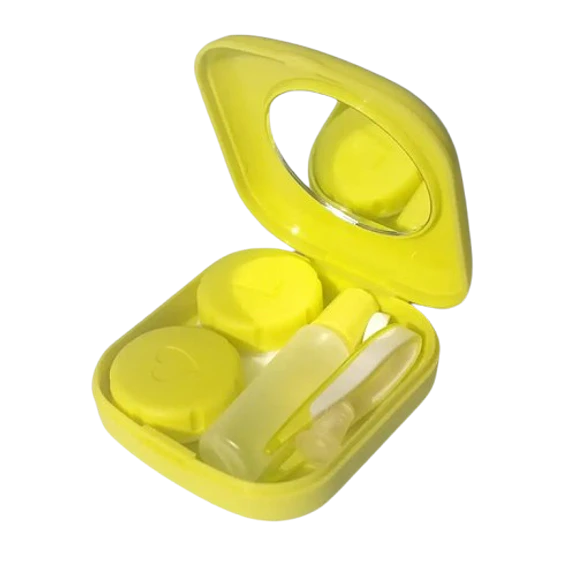 Kit estuche lentes de contacto Amarillo KLCA
