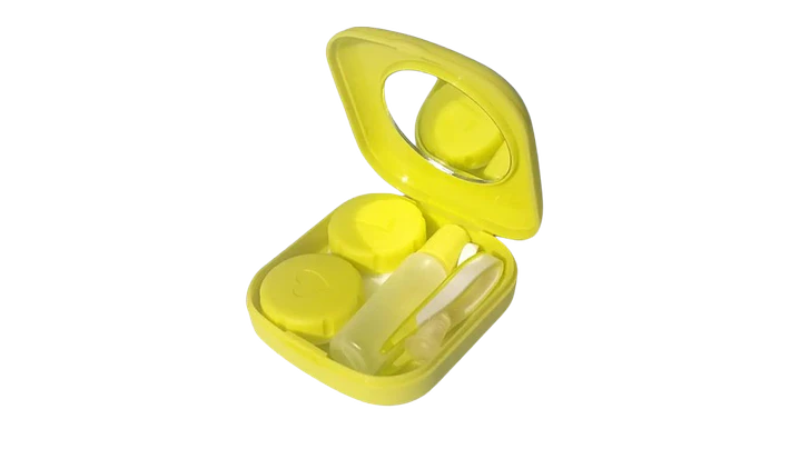 Kit estuche lentes de contacto Amarillo KLCA 1