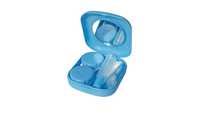 Kit estuche lentes de contacto Azul KLCAZ 1