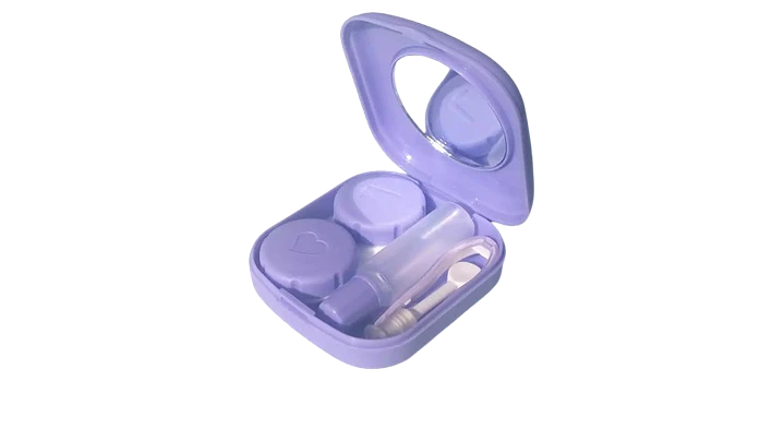 Kit estuche lentes de contacto Morado KLCM 1