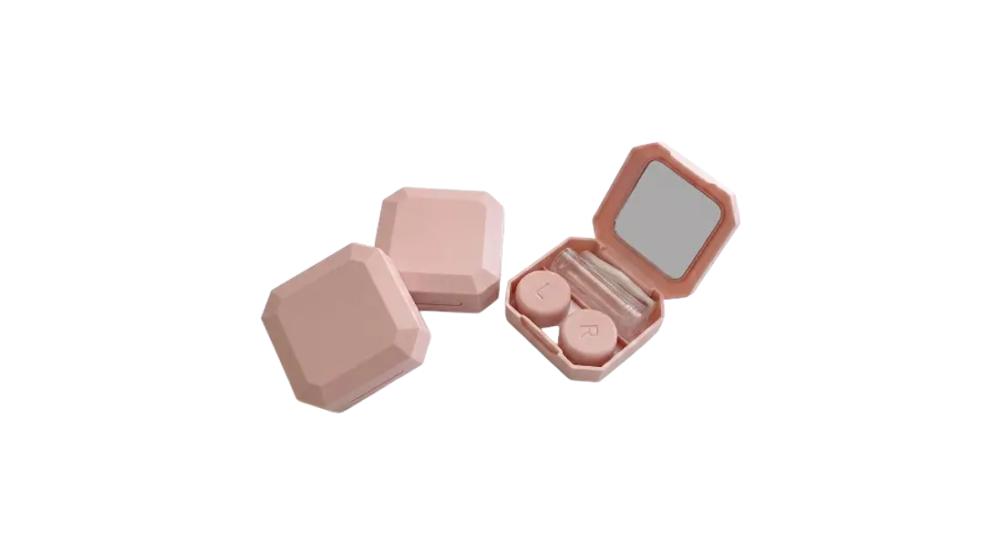  Kit estuche lentes de contacto Rosado KLCRO 1