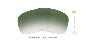 Lente Monofocal Alta calidad Superhidrofóbico Fotocromático Verde oscuro