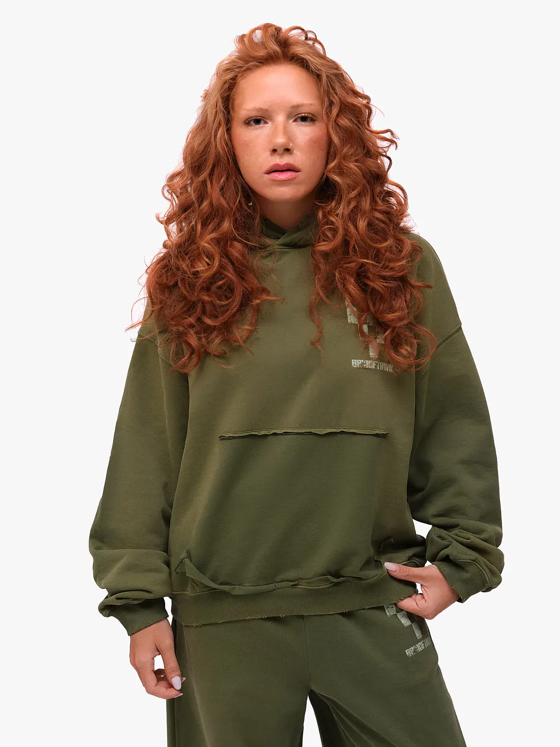 Hoodie BTB Olive 2