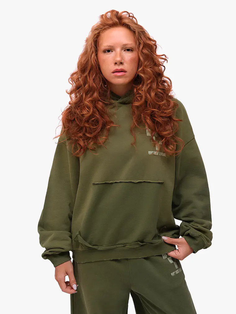 Hoodie BTB Olive 2