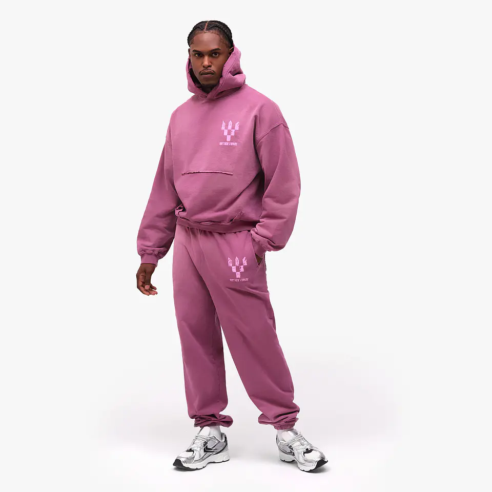 Tracksuit Elastic Pants & Hoodie Cherry 1