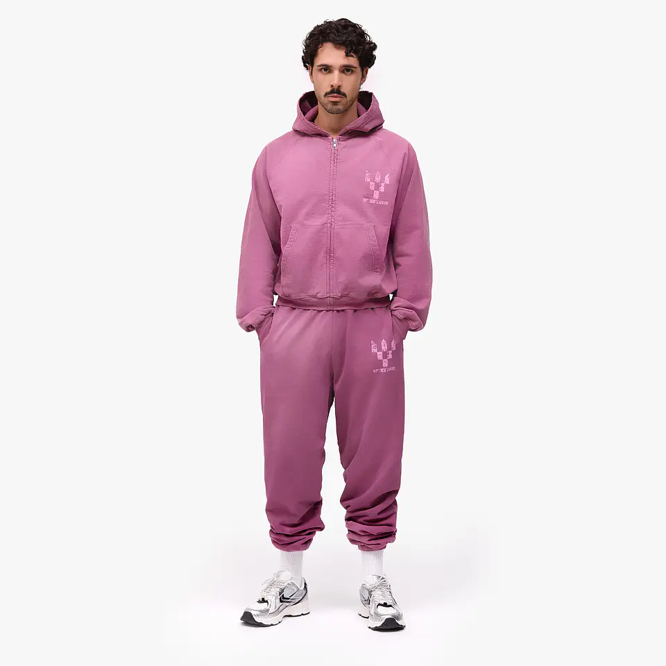 Tracksuit Elastic Pants & Zipper Cherry 1