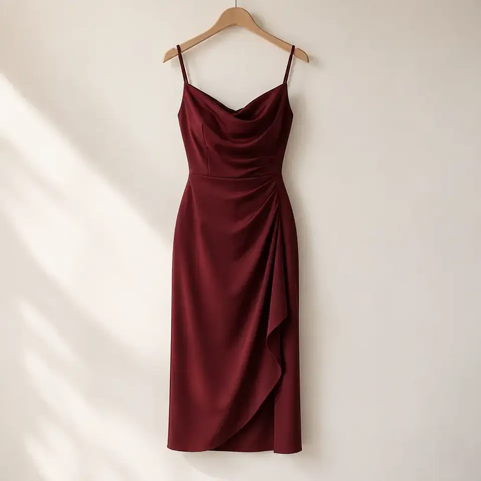 Vestido Irene burdeo 1