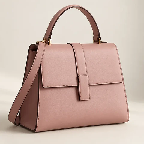 Cartera Violeta rosado empolvado