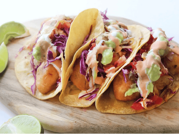 Tacos de peixe ao estilo Ensenada 