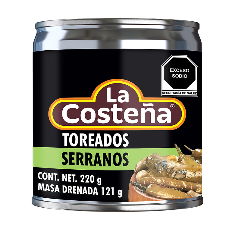 Chiles Serranos Assados 220g | La Costeña 1