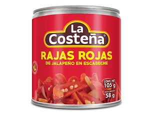 Sliced Red Jalapeño Peppers 199g | La Costeña