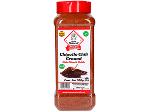 Tempero de Chile Chipotle em Pó 550g | Sazón Natural