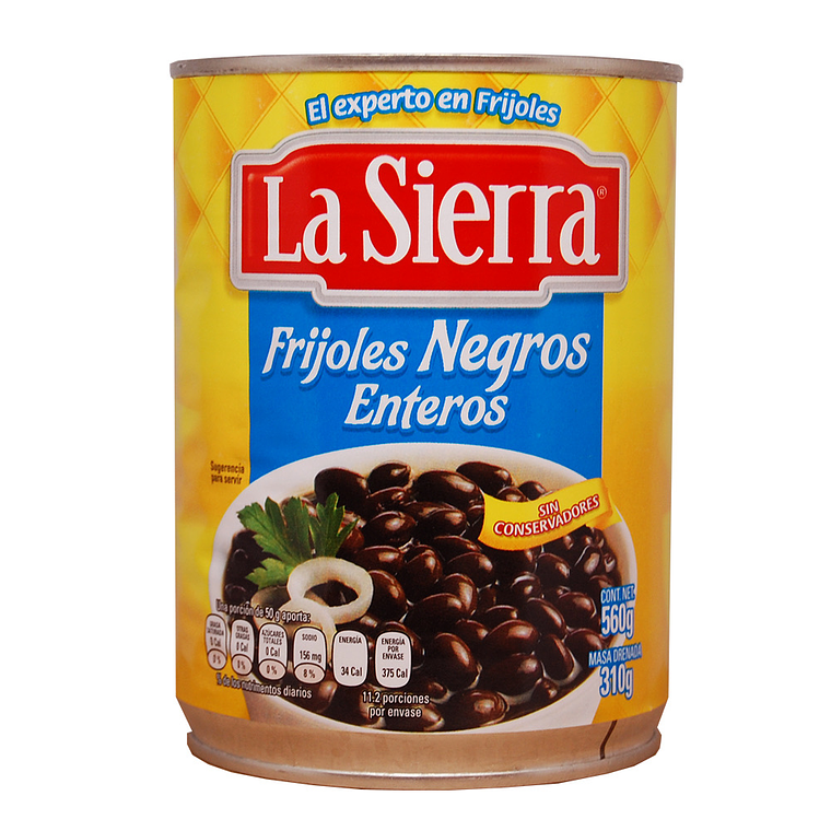 Whole Black Beans 560g | La Sierra 1