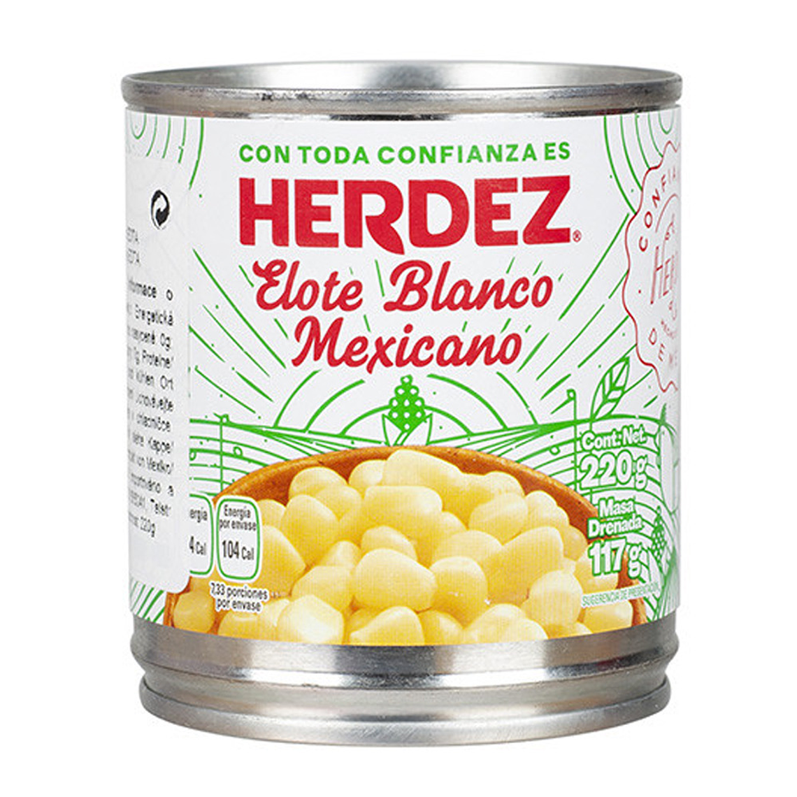 Granos Elote Blanco Mexicano 220g | Herdez 1