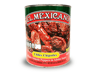 Chiles Chipotle em Adobo 2.8kg | El Mexicano