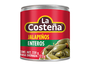 Chiles Jalapeños Inteiros 220g | La Costeña