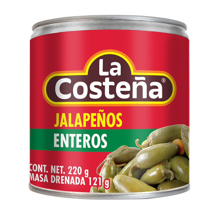 Chiles Jalapeños Enteros 220g | La Costeña 1