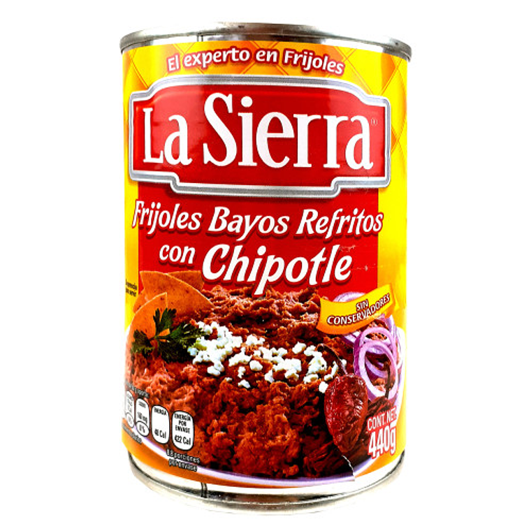Frijoles BRefritos con Chipotle 440g | La Sierra 1