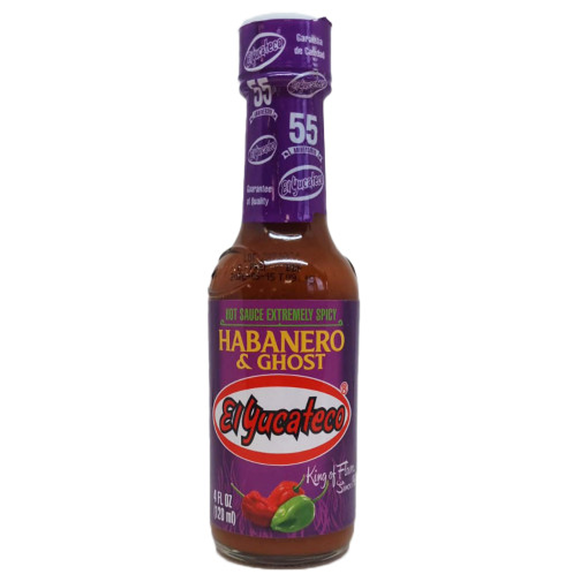 Salsa Picante de Habanero y Ghost 120ml | El Yucateco 1