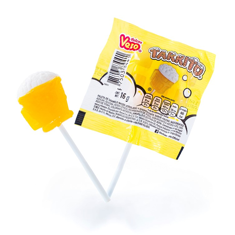 Tarrito Beer Lollipop 25g | Dulces Vero 1