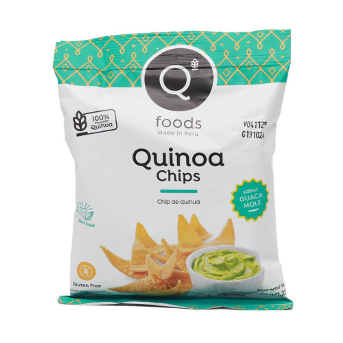 Chips de Quinoa Sabor Guacamole 35g | QFoods 1