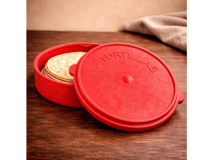 Tortillero de Plástico Vermelho 15 cm | Porta Tortilhas