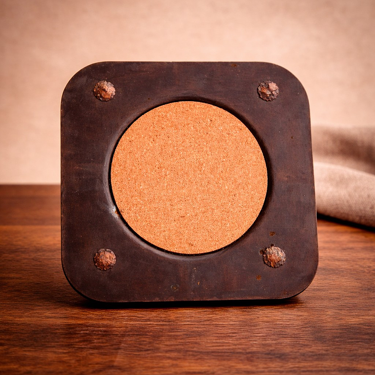 Plato Base Octagonal Artesanal – Viva el Barro (Set de 6) 1