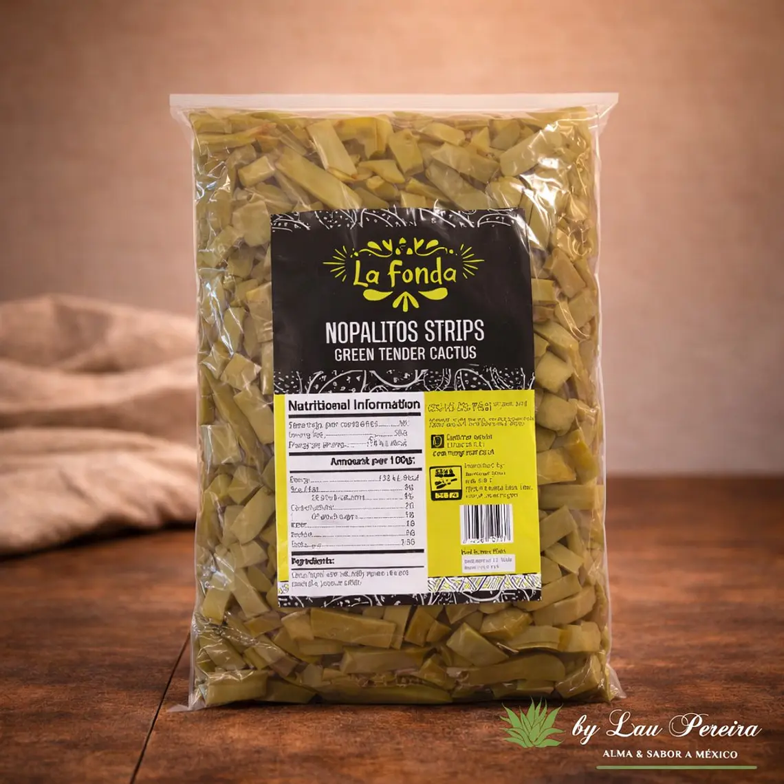 Nopales en Tiras 1Kg | La Fonda 1