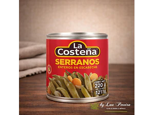 Chiles Serranos Inteiros 199g | La Costeña
