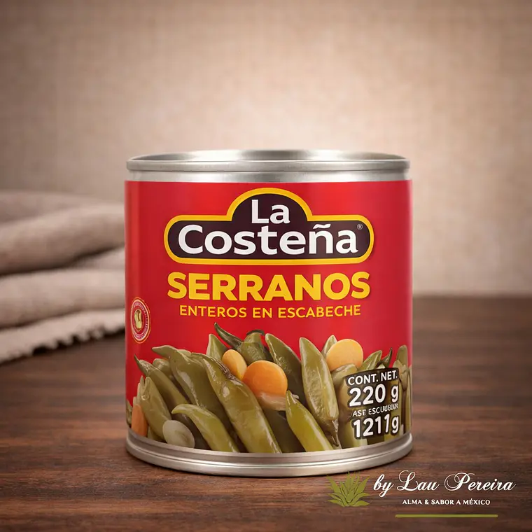 Chiles Serranos Inteiros 199g | La Costeña 1