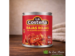 Rajas de Jalapeños Rojos 199g | La Costeña