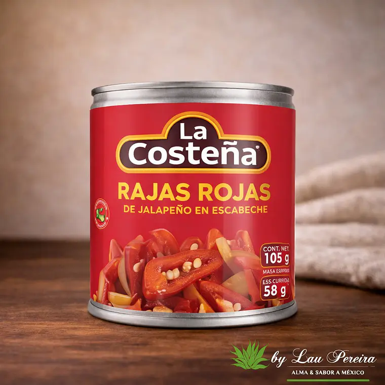 Rajas de Jalapeños Rojos 199g | La Costeña 1