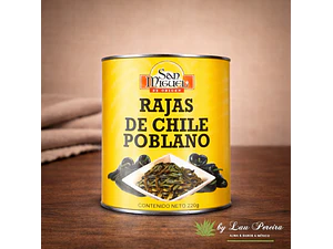 Slices Poblano Peppers 220g | San Miguel