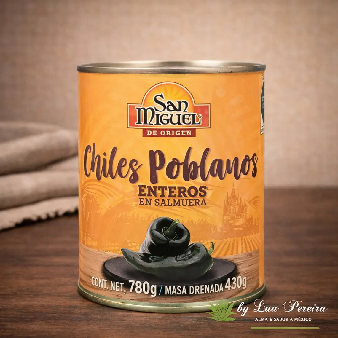 Whole Poblano Peppers 780g | San Miguel 1