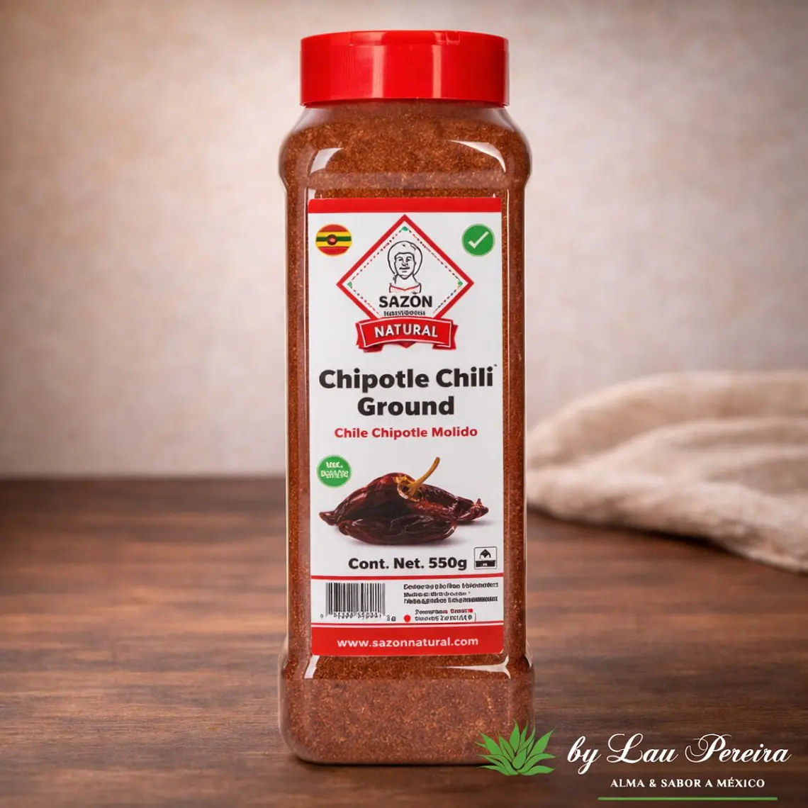 Chile Chipotle en Polvo 550g | Sazón Natural 1