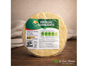Yellow Corn Tortilla 15cm for Frying 1kg | Guanajuato