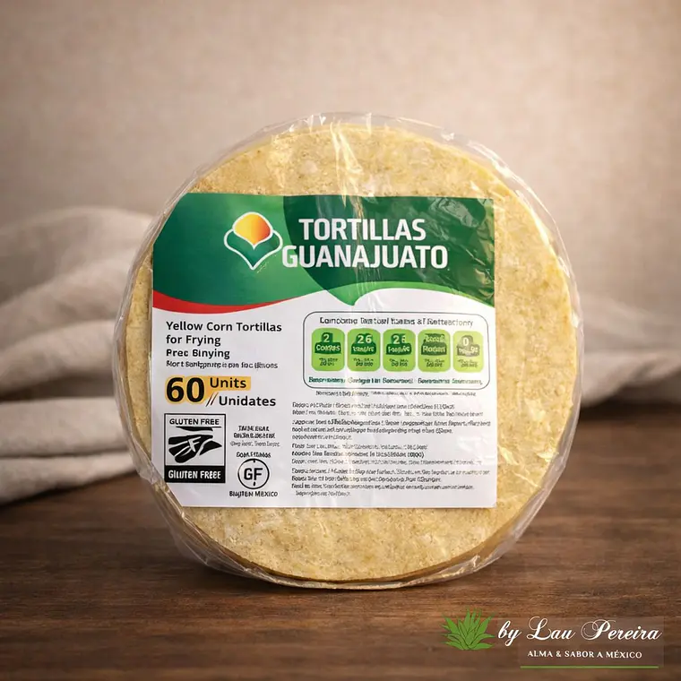 Tortilla de Maíz Amarillo para Freír 15cm 1Kg | Guanajuato 1
