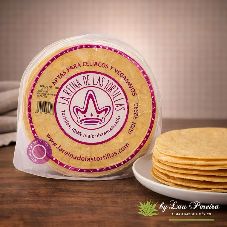 Tortilla de Maíz Amarillo 15cm, 500g | La Reina de las Tortillas 1