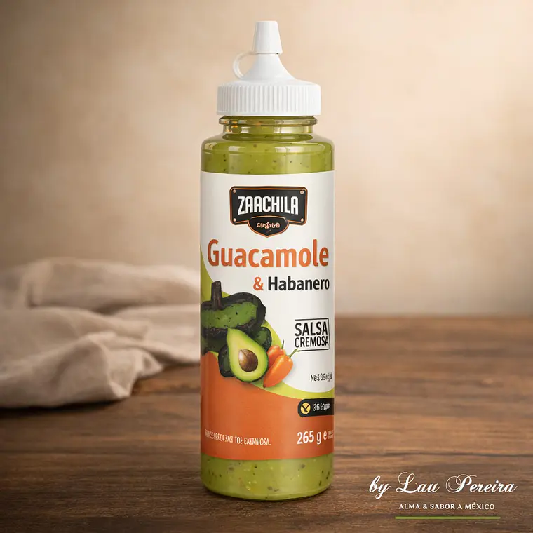 Salsa Cremosa de Guacamole y Habanero 265g | Zaaschila 1