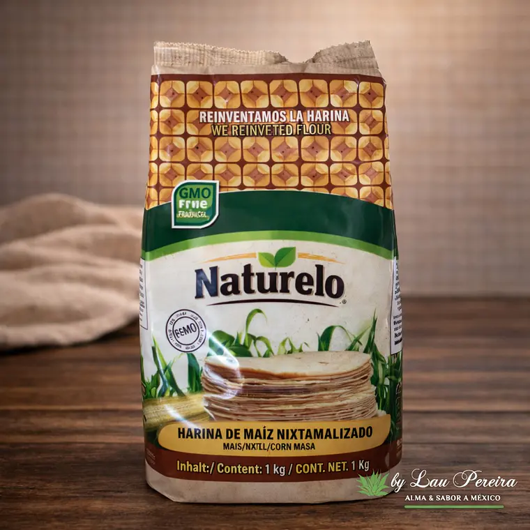Harina de Maíz Blanco 1Kg | Naturelo 1
