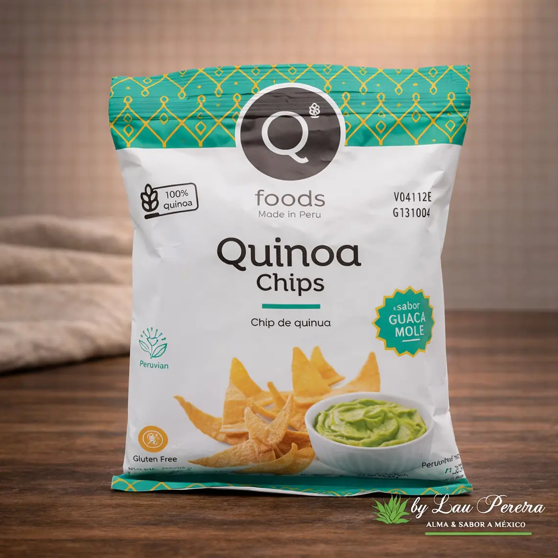 Chips de Quinoa Sabor Guacamole 35g | QFoods 1