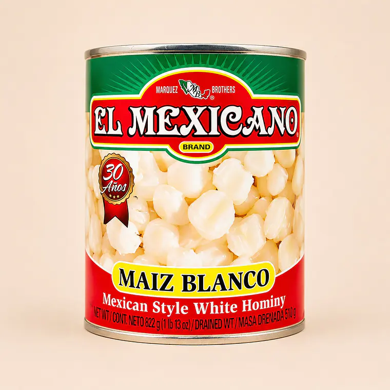 Milho Autêntico para Pozole 822g | El Mexicano 1