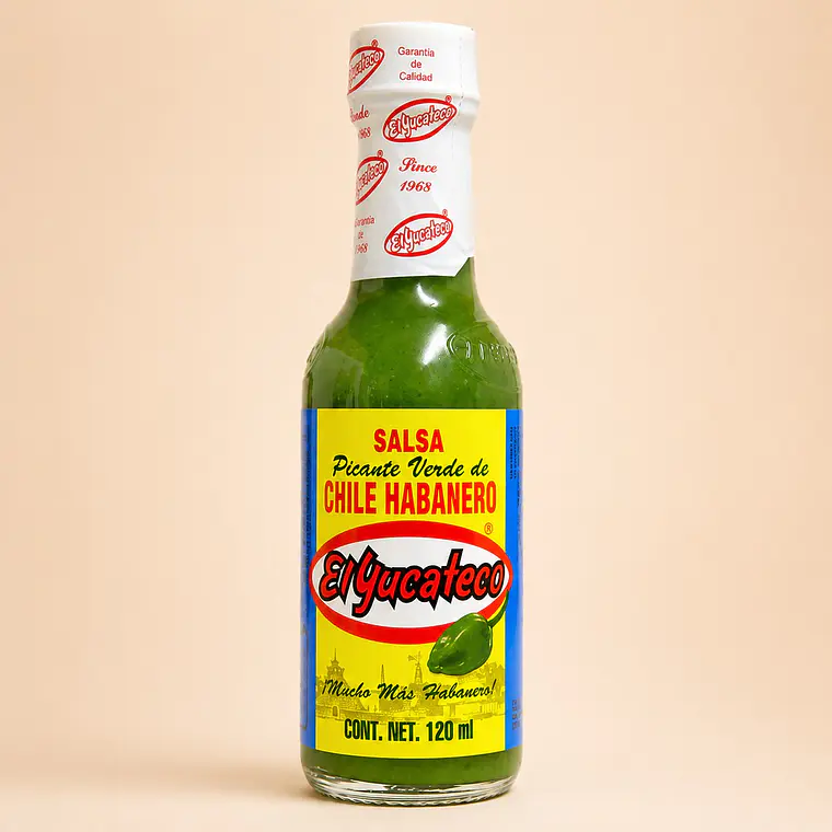 Habanero Green Sauce 120ml | El Yucateco 1