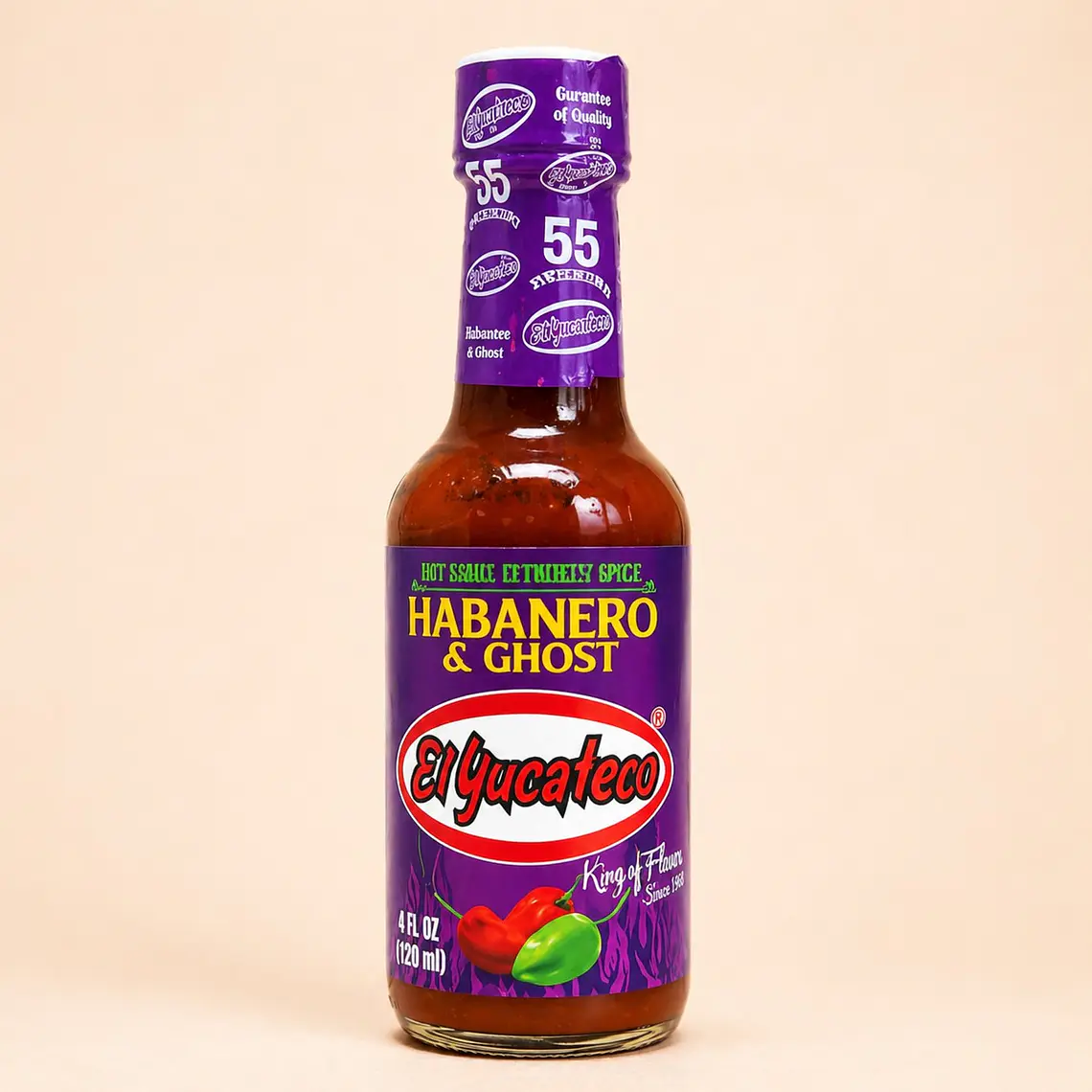 Salsa Picante de Habanero y Ghost 120ml | El Yucateco 1