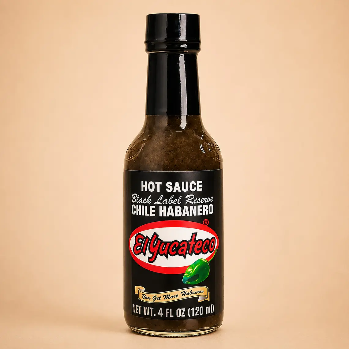 Molho Habanero Etiqueta Negra Reserva 120ml | El Yucateco 1