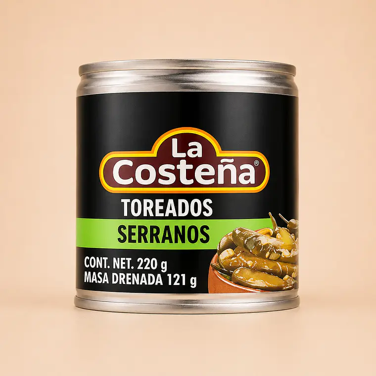 Chiles Serranos Toreados 220g | La Costeña 1